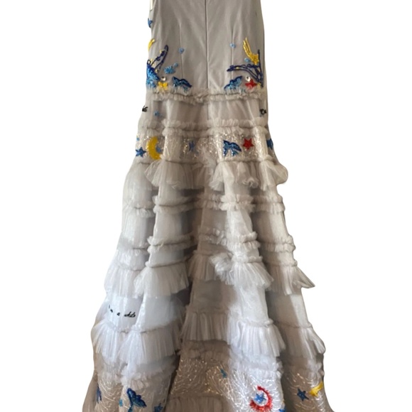 MISCHKA AOKI COUTURE GOWN IN BLUES - Picture 3 of 6